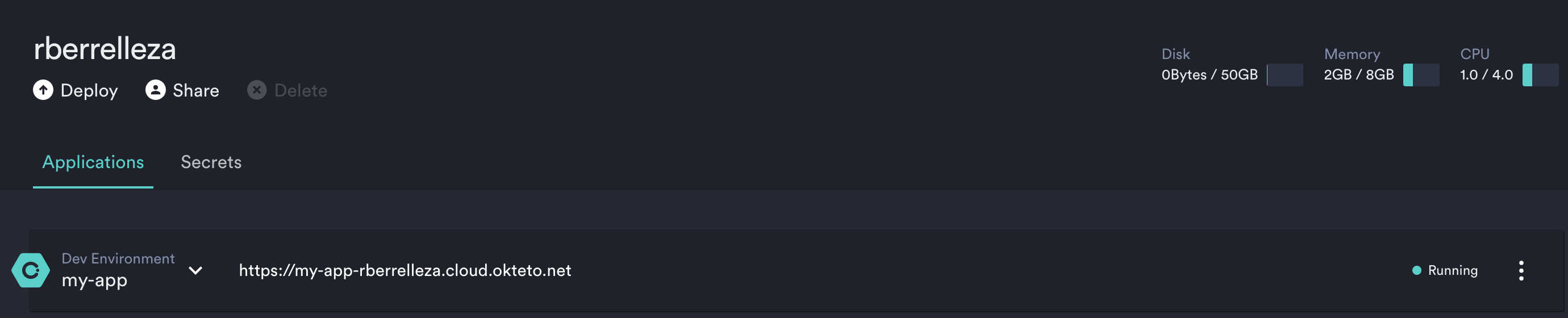 Your React App's URL