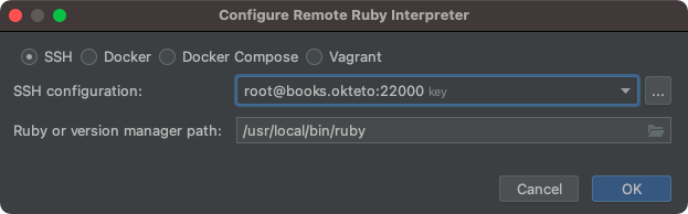 Add SSH Interpreter